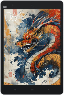 Силиконовый чехол Ярость дракона для Xiaomi Mi Pad - 6112u-361 изображение 