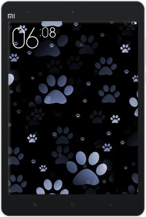 Силиконовый чехол С синими отпечатками лап для Xiaomi Mi Pad - 6441u-361 изображение 