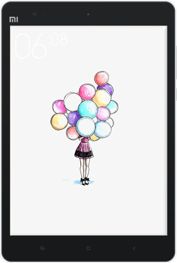 Силиконовый чехол Шарики для Xiaomi Mi Pad - 4387u-361 изображение 