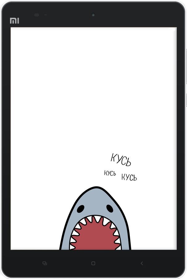 Силиконовый чехол Акула для Xiaomi Mi Pad - 4870u-361 изображение 