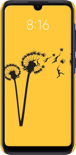 3D пластиковый матовый чехол Минимализм одуванчики для Xiaomi Mi Play - 6449m-1644 изображение 