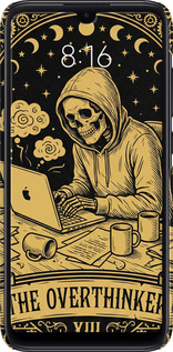 3D пластиковый матовый чехол The Overthinker для Xiaomi Mi Play - 6774m-1644 изображение 