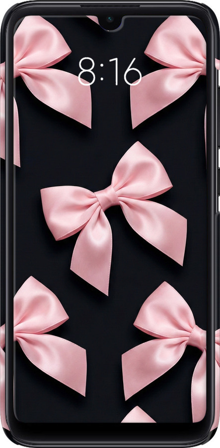 3D пластиковый матовый чехол Coquette Ribbons Dark Coquette для Xiaomi Mi Play - 6767m-1644 изображение 