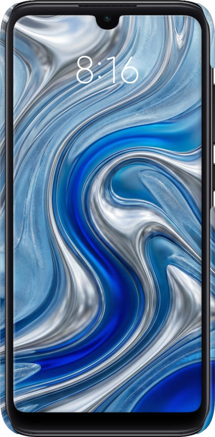 3D пластиковый матовый чехол Liquid Chrome для Xiaomi Mi Play - 6781m-1644 изображение 