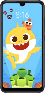 Силиконовый чехол Бейби Шарк для Xiaomi Mi Play - 6303u-1644 изображение 