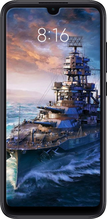 Силіконовий чехол Військовий корабель, world of tanks, wargaming для Xiaomi Mi Play - 6461u-1644 изображение 