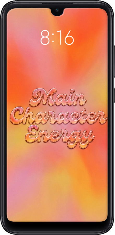 2D пластиковый чехол Aura Gradient Main Character Energy Aesthetic Y2K для Xiaomi Mi Play - 6783t-1644 изображение 