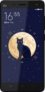 2D пластиковый чехол Cute Cat Celestial/Witchy для Xiaomi Mi4 - 6787t-163 изображение 