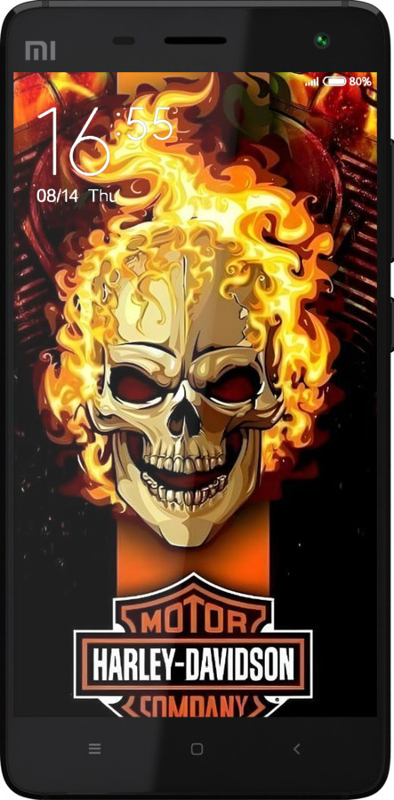 2D пластиковий чехол Харлей девидсон для Xiaomi Mi4 - 6370t-163 изображение 