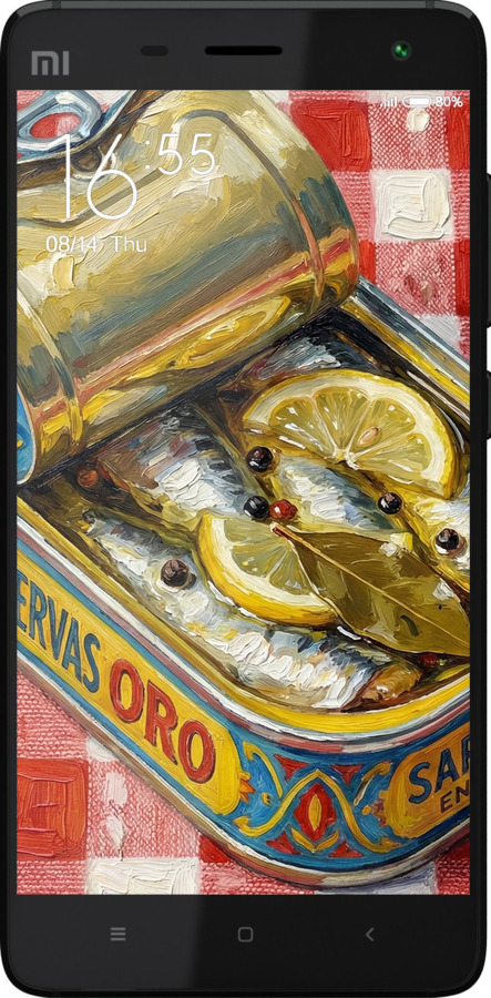 2D пластиковый чехол Vintage Sardine Tin Phone для Xiaomi Mi4 - 6772t-163 изображение 