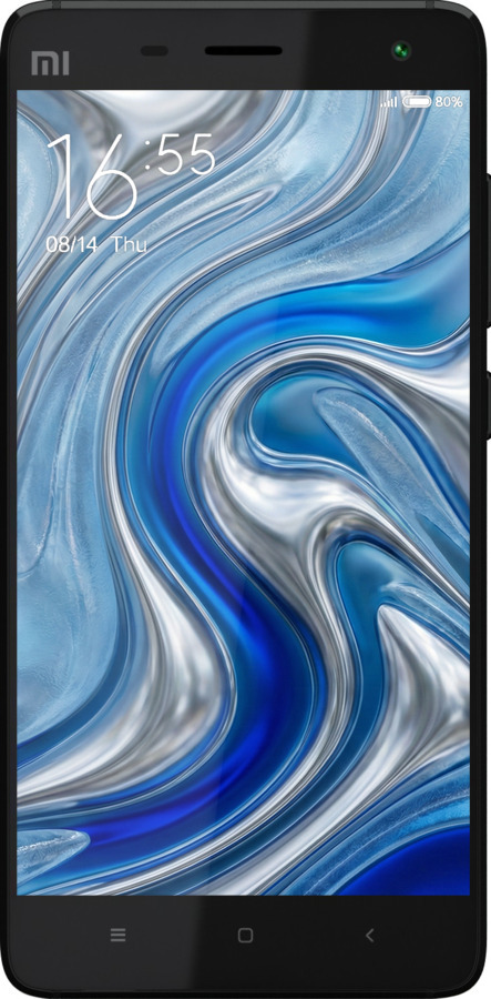 2D пластиковий чехол Liquid Chrome для Xiaomi Mi4 - 6781t-163 изображение 