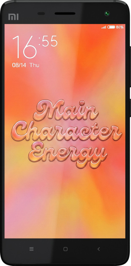 2D пластиковый чехол Aura Gradient Main Character Energy Aesthetic Y2K для Xiaomi Mi4 - 6783t-163 изображение 