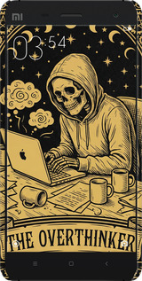 3D пластиковий матовий чехол The Overthinker для Xiaomi Mi4c - 6774m-178 изображение 
