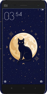3D пластиковый матовый чехол Cute Cat Celestial/Witchy для Xiaomi Mi4c - 6787m-178 изображение 