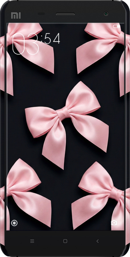 3D пластиковый матовый чехол Coquette Ribbons Dark Coquette для Xiaomi Mi4c - 6767m-178 изображение 