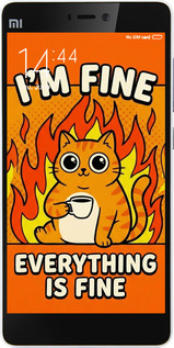 2D пластиковый чехол Funny Cat для Xiaomi Mi4c - 6786t-178 изображение 