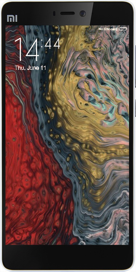 2D пластиковый чехол С изображением абстрактной живописи для Xiaomi Mi4c - 6530t-178 изображение 
