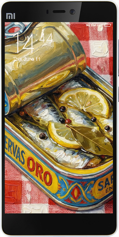 2D пластиковый чехол Vintage Sardine Tin Phone для Xiaomi Mi4c - 6772t-178 изображение 