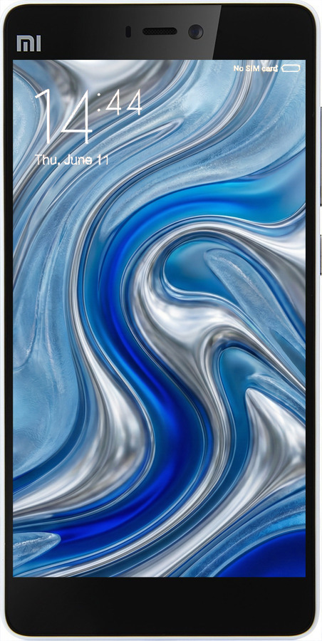 2D пластиковый чехол Liquid Chrome для Xiaomi Mi4i - 6781t-177 изображение 