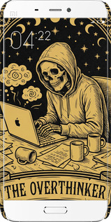 3D пластиковий глянцевий чехол The Overthinker для Xiaomi Mi5 - 6774c-180 изображение 