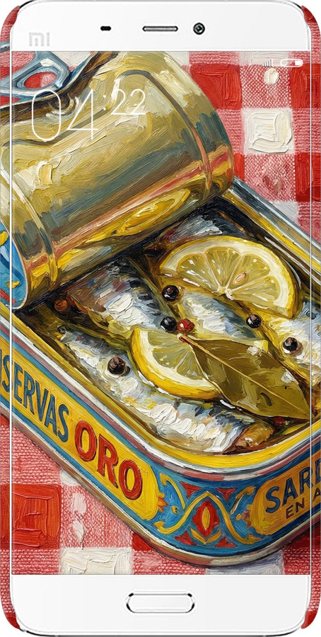 3D пластиковый глянцевый чехол Vintage Sardine Tin Phone для Xiaomi Mi5 - 6772c-180 изображение 