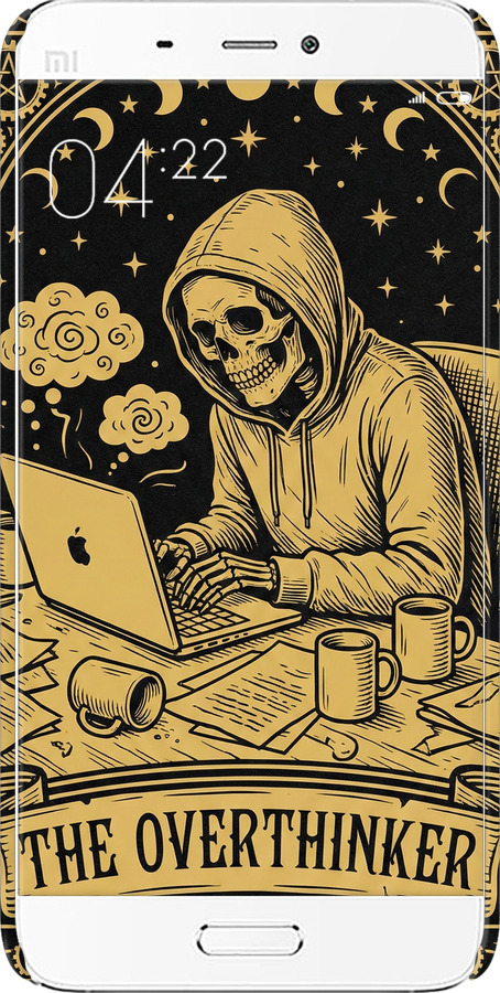 3D пластиковий глянцевий чехол The Overthinker для Xiaomi Mi5 - 6774c-180 изображение 