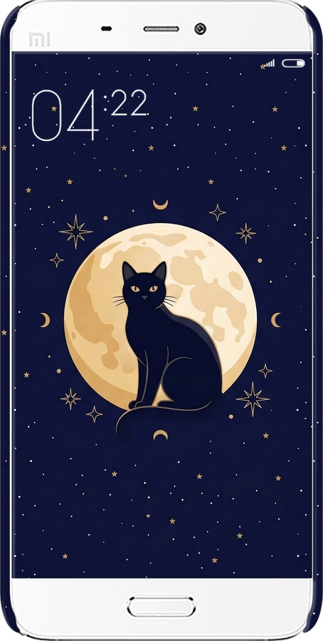 3D пластиковий глянцевий чехол Cute Cat Celestial/Witchy для Xiaomi Mi5 - 6787c-180 изображение 