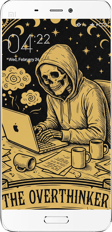 2D пластиковый чехол The Overthinker для Xiaomi Mi5 - 6774t-180 изображение 