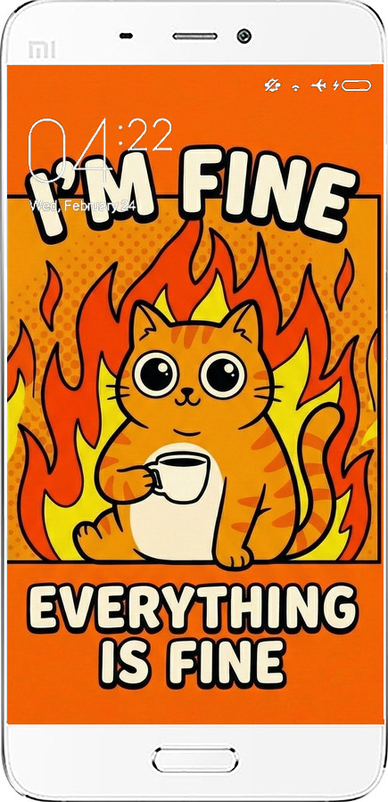 2D пластиковий чехол Funny Cat для Xiaomi Mi5 - 6786t-180 изображение 