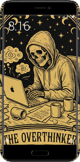 3D пластиковый матовый чехол The Overthinker для Xiaomi Mi5c - 6774m-820 изображение 