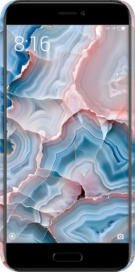 3D пластиковый матовый чехол Мрамор для Xiaomi Mi5c - 6306m-820 изображение 