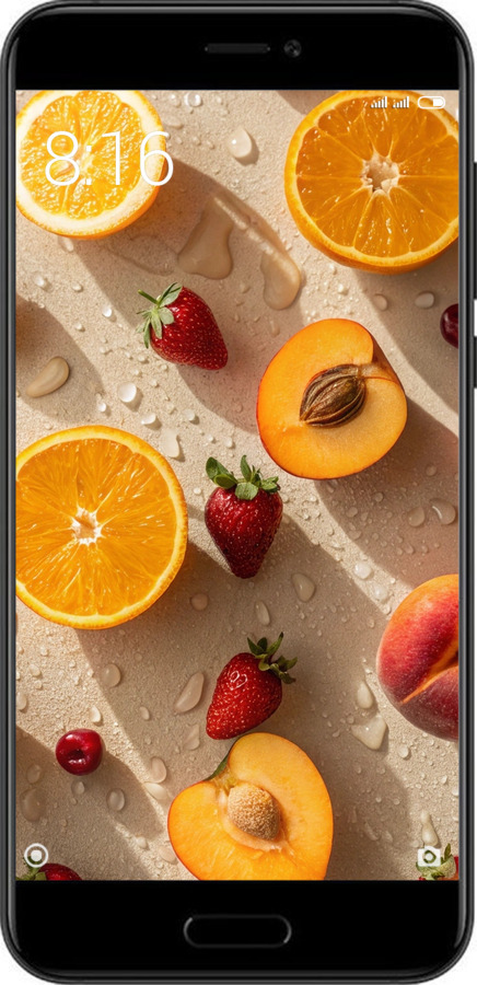 Силіконовий чехол Фрукти 3 для Xiaomi Mi5c - 6703u-820 изображение 