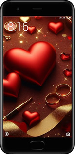 2D пластиковый чехол Сердечки v3 для Xiaomi Mi6 - 5833t-965 изображение 