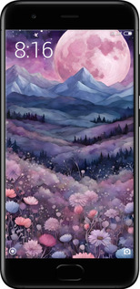 Силиконовый чехол Ночь луна арт для Xiaomi Mi6 - 6319u-965 изображение 