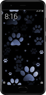 2D пластиковий чехол З синіми відбитками лап для Xiaomi Mi6 - 6441t-965 изображение 