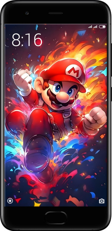 Силиконовый чехол Супер Марио для Xiaomi Mi6 - 6342u-965 изображение 