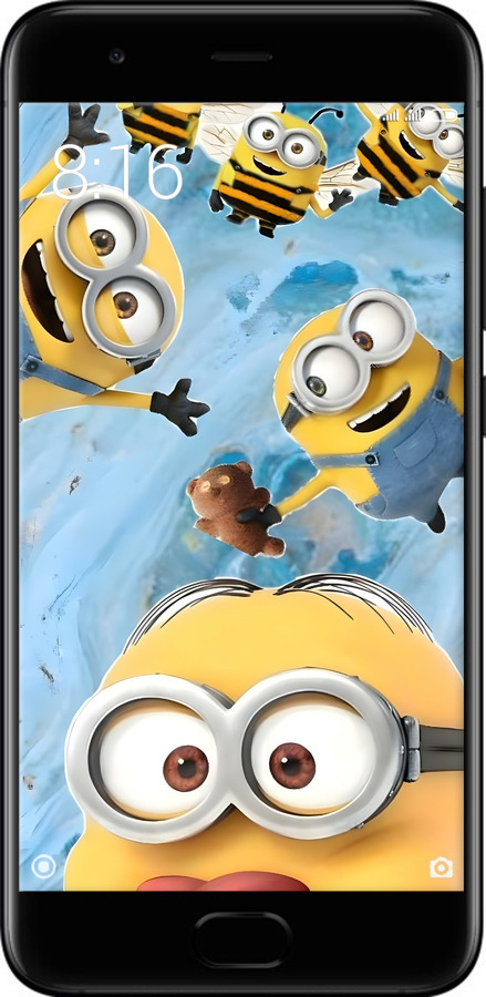 Силиконовый чехол Миньоны для Xiaomi Mi6 - 6386u-965 изображение 