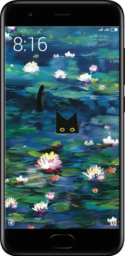 Силиконовый чехол Чехол с изображением водяных лилий Моне и кошек для Xiaomi Mi6 - 6399u-965 изображение 