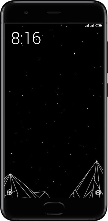 2D пластиковый чехол Черно белые абстрактные горы для Xiaomi Mi6 - 6437t-965 изображение 