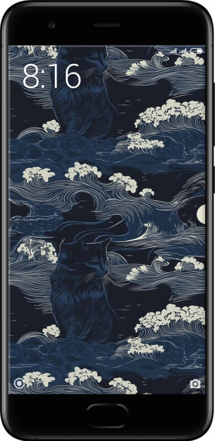 Силиконовый чехол Морская тематика в стиле арт-деко для Xiaomi Mi6 - 6520u-965 изображение 