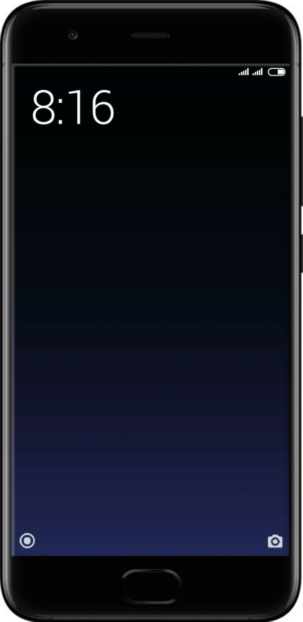 2D пластиковый чехол Градиент в тёмно - синем стиле для Xiaomi Mi6 - 6542t-965 изображение 