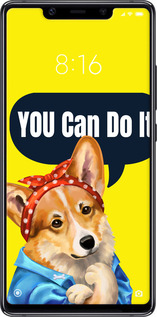Силиконовый чехол чехол с корги You Can Do It для Xiaomi Mi8 SE - 6184u-1504 изображение 