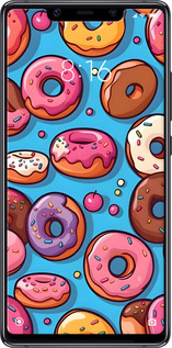 Силиконовый чехол Пончики для Xiaomi Mi8 SE - 6318u-1504 изображение 