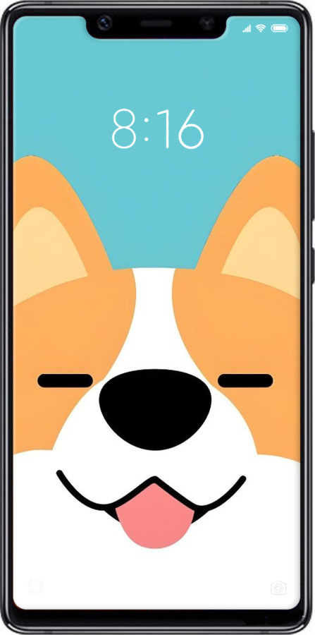 Силиконовый чехол Корги для Xiaomi Mi8 SE - 6280u-1504 изображение 