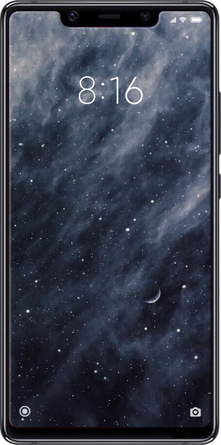 Силиконовый чехол Голубые облака, Голубая луна для Xiaomi Mi8 SE - 6398u-1504 изображение 