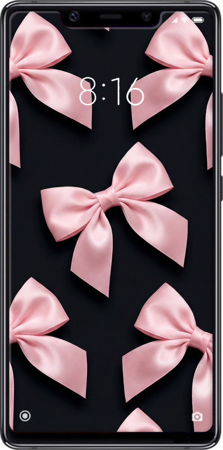 Силиконовый чехол Coquette Ribbons Dark Coquette для Xiaomi Mi8 SE - 6767u-1504 изображение 