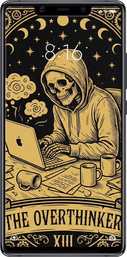 Силиконовый чехол The Overthinker для Xiaomi Mi8 SE - 6774u-1504 изображение 