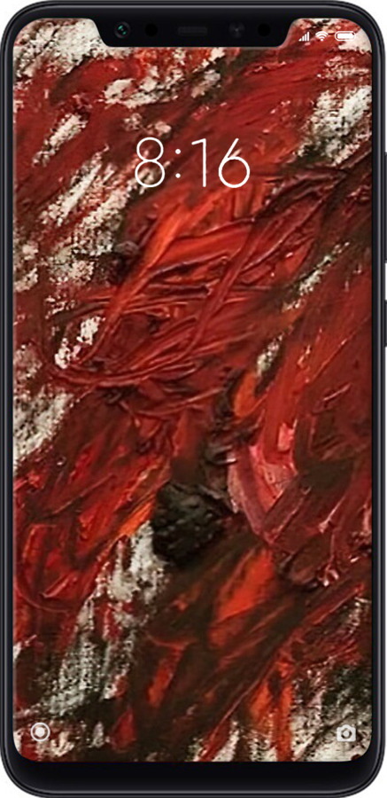 TPU чехол Абстрактная композиция в красных тонах для Xiaomi Mi8 - 6541b-1499 изображение 
