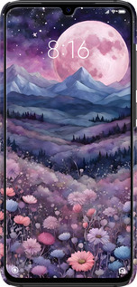 3D пластиковый матовый чехол Ночь луна арт для Xiaomi Mi9 - 6319m-1648 изображение 