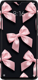 3D пластиковый матовый чехол Coquette Ribbons Dark Coquette для Xiaomi Mi9 - 6767m-1648 изображение 